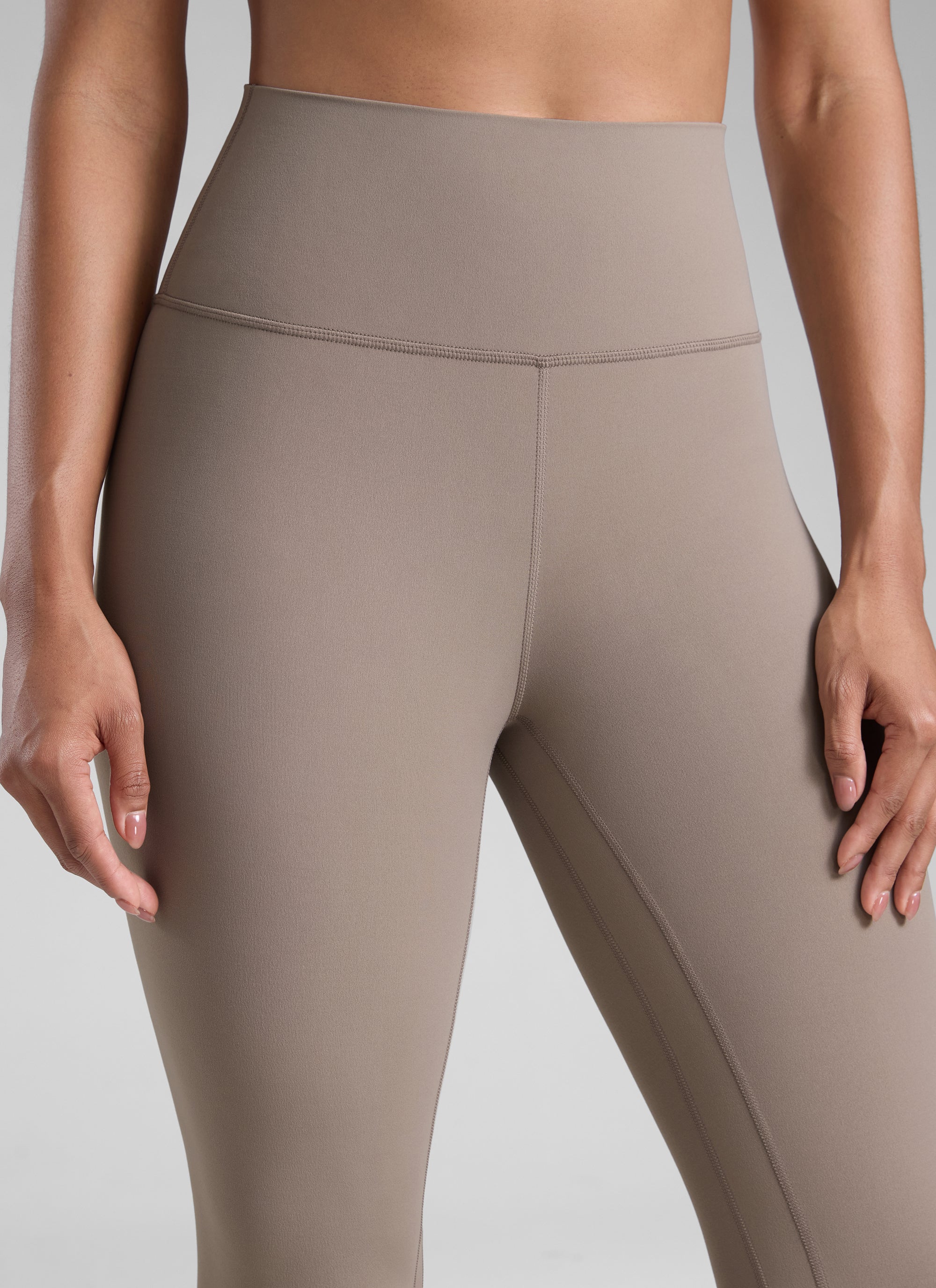 CRZ YOGA Women's Workout High Rise Butterlift Yoga Leggings 25'' Creamy Latte