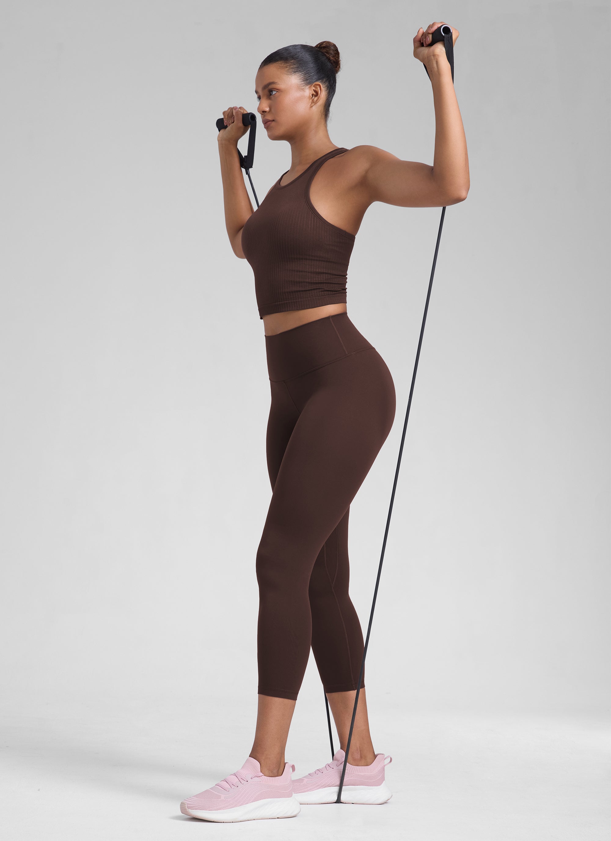 CRZ YOGA Women's High Waisted Capris Workout Leggings 23