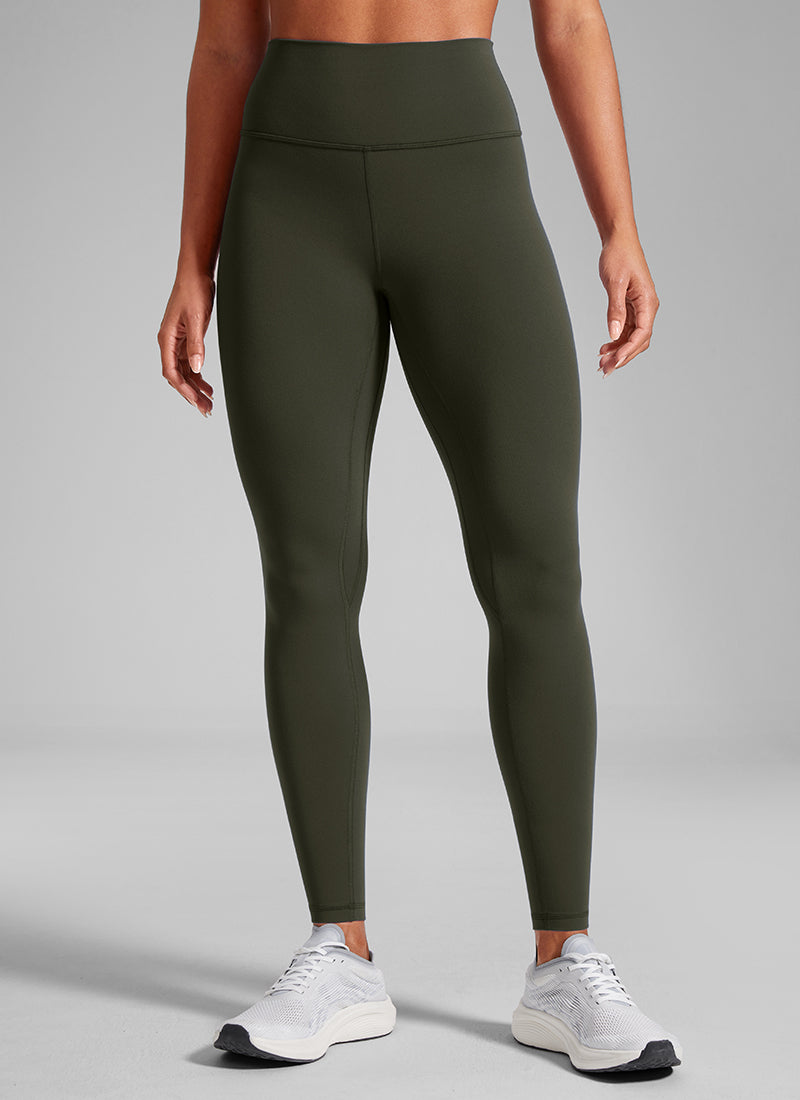 CRZ YOGA Women's Workout High Rise Butterlift Yoga Leggings 28'' Olive Green