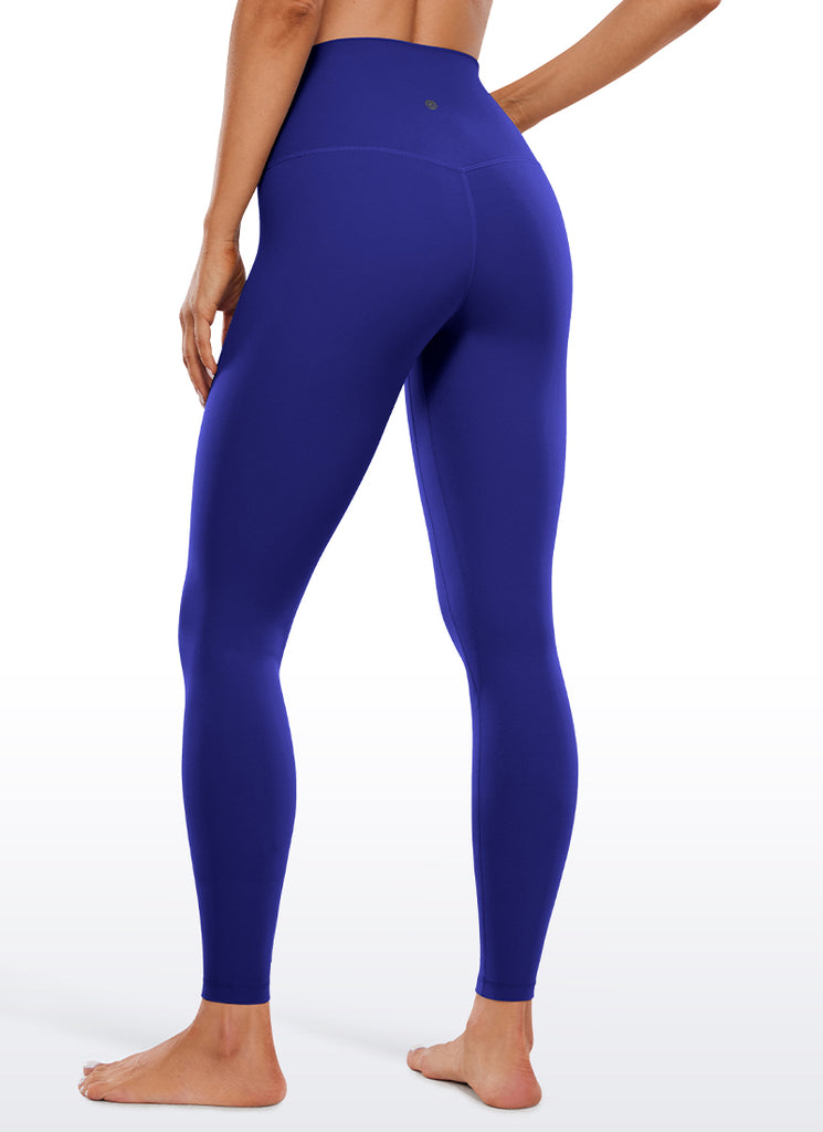 CRZ YOGA Women's Butterluxe Double seamed Yoga Leggings 28" Larkspur Blue