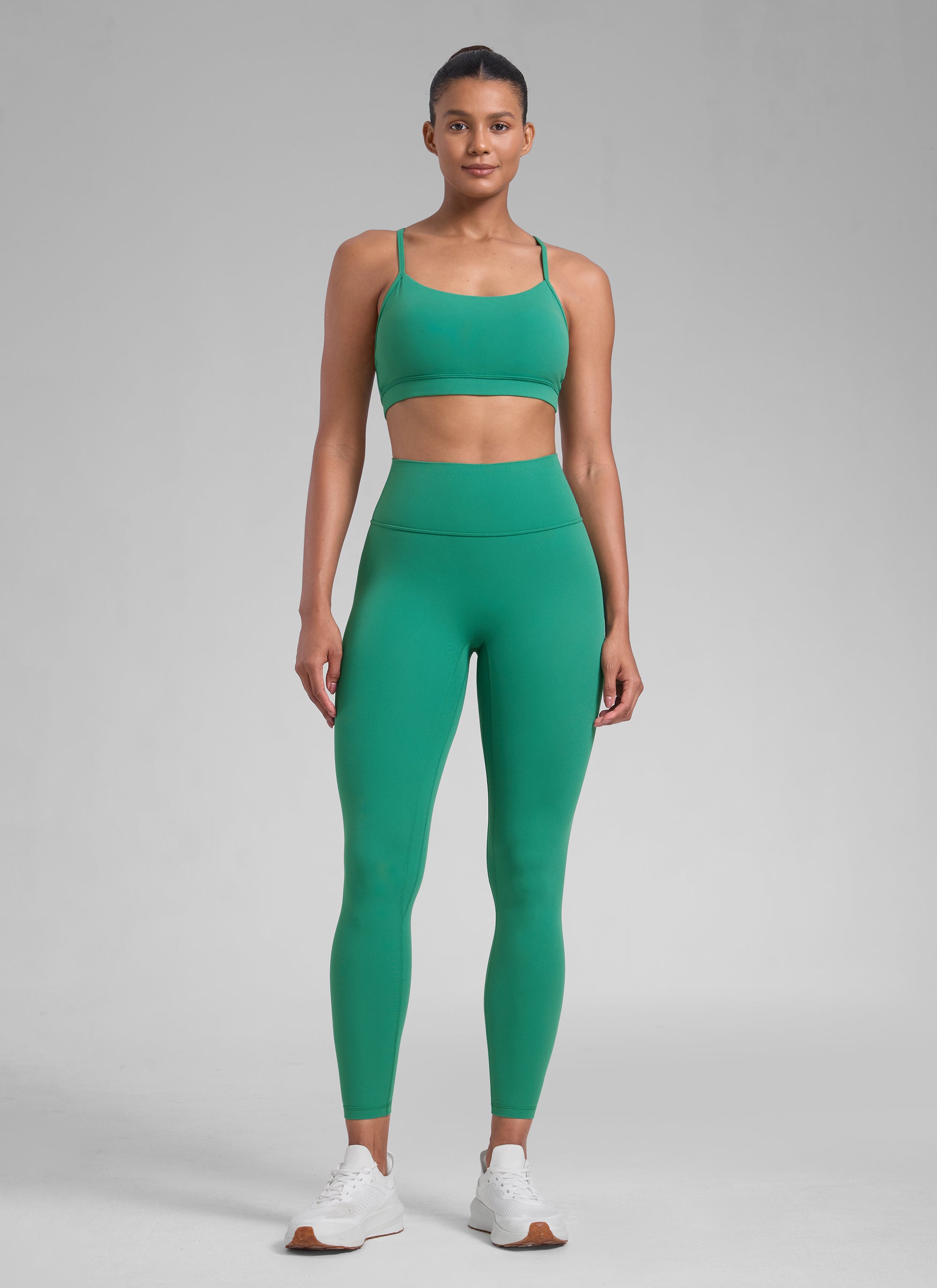CRZ YOGA Women Butterlift High Rise Scrunch Butt Legging No Front Seam Cascadia Green