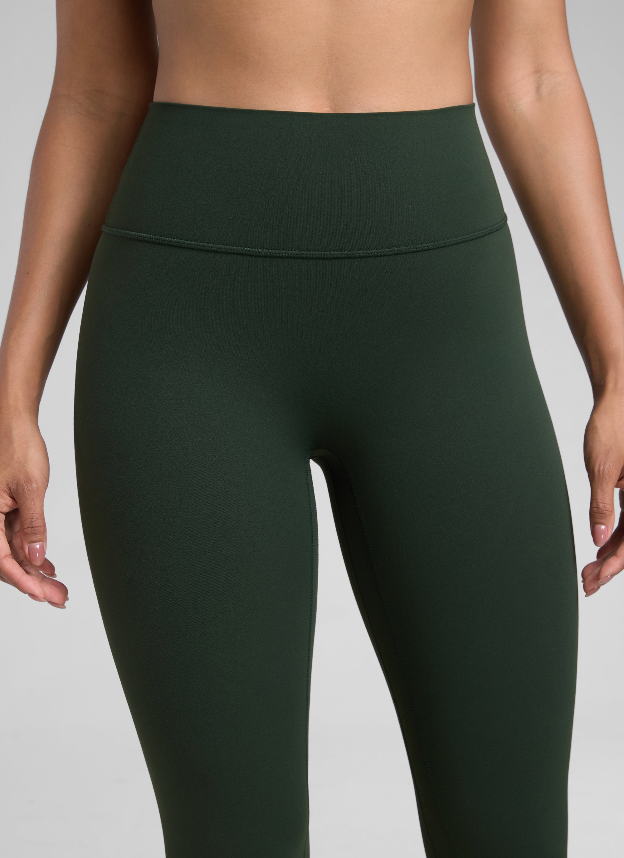 CRZ YOGA Women Butterlift High Rise Scrunch Butt Legging No Front Seam Legend Green