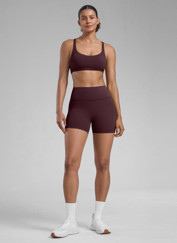 CRZ YOGA Womens Butterlift Scrunch Butt Atheletic Workout Biker Shorts Dark Grey Camouflage 2