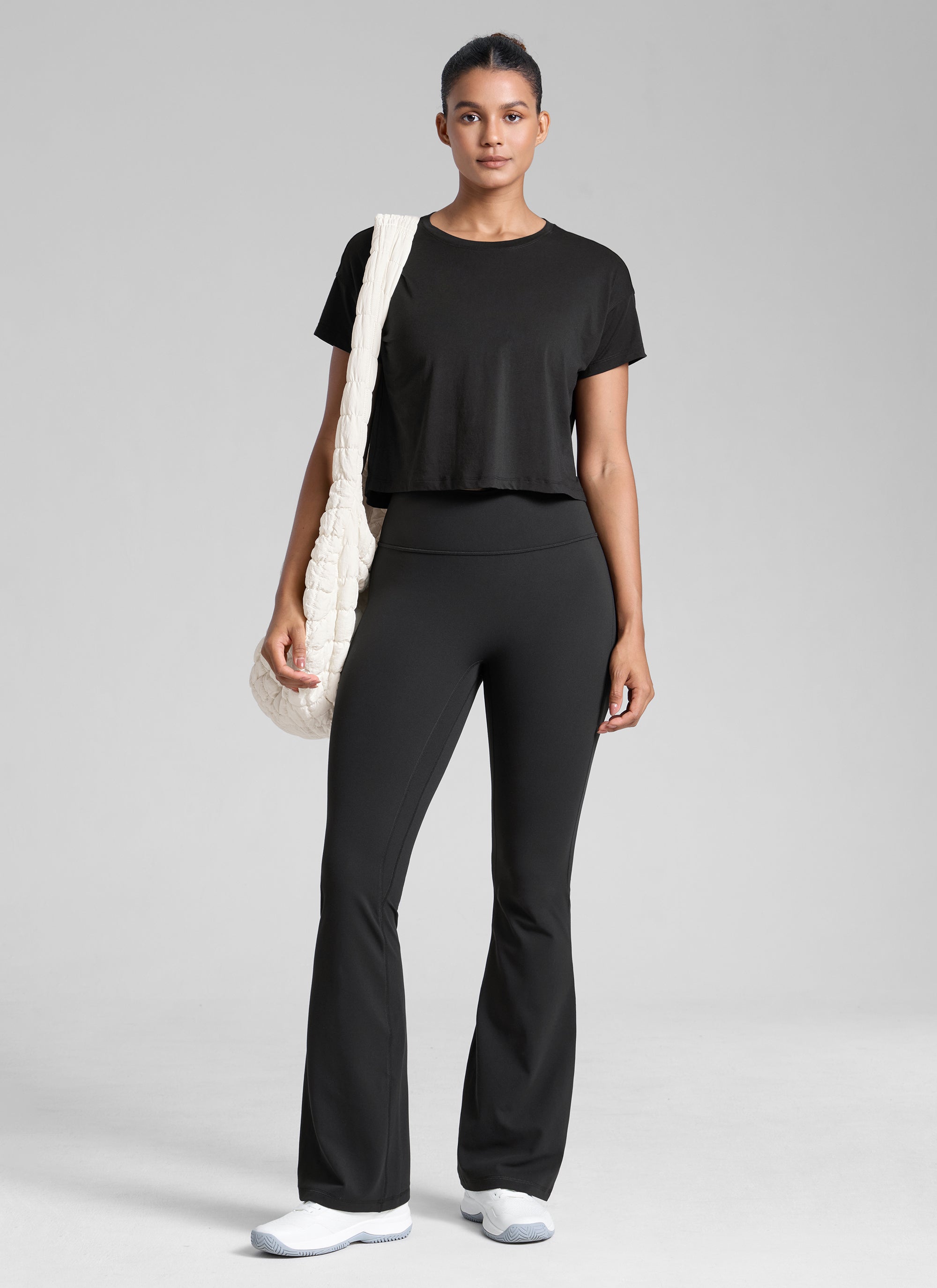 CRZ YOGA Women's Butterlift Hidden Scrunch Butt Flare Leggings 31