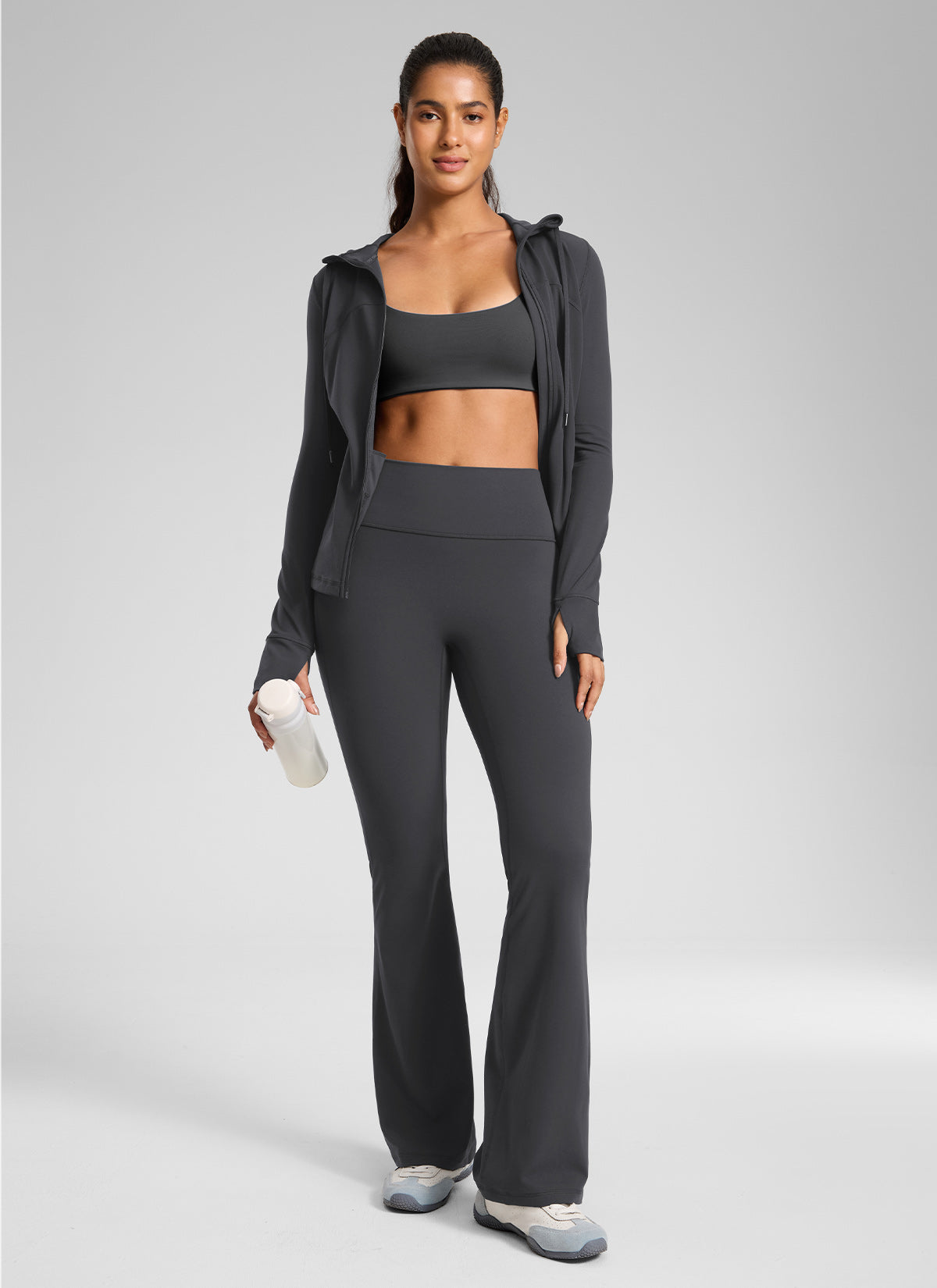 CRZ YOGA Women's Butterlift Hidden Scrunch Butt Flare Leggings 31