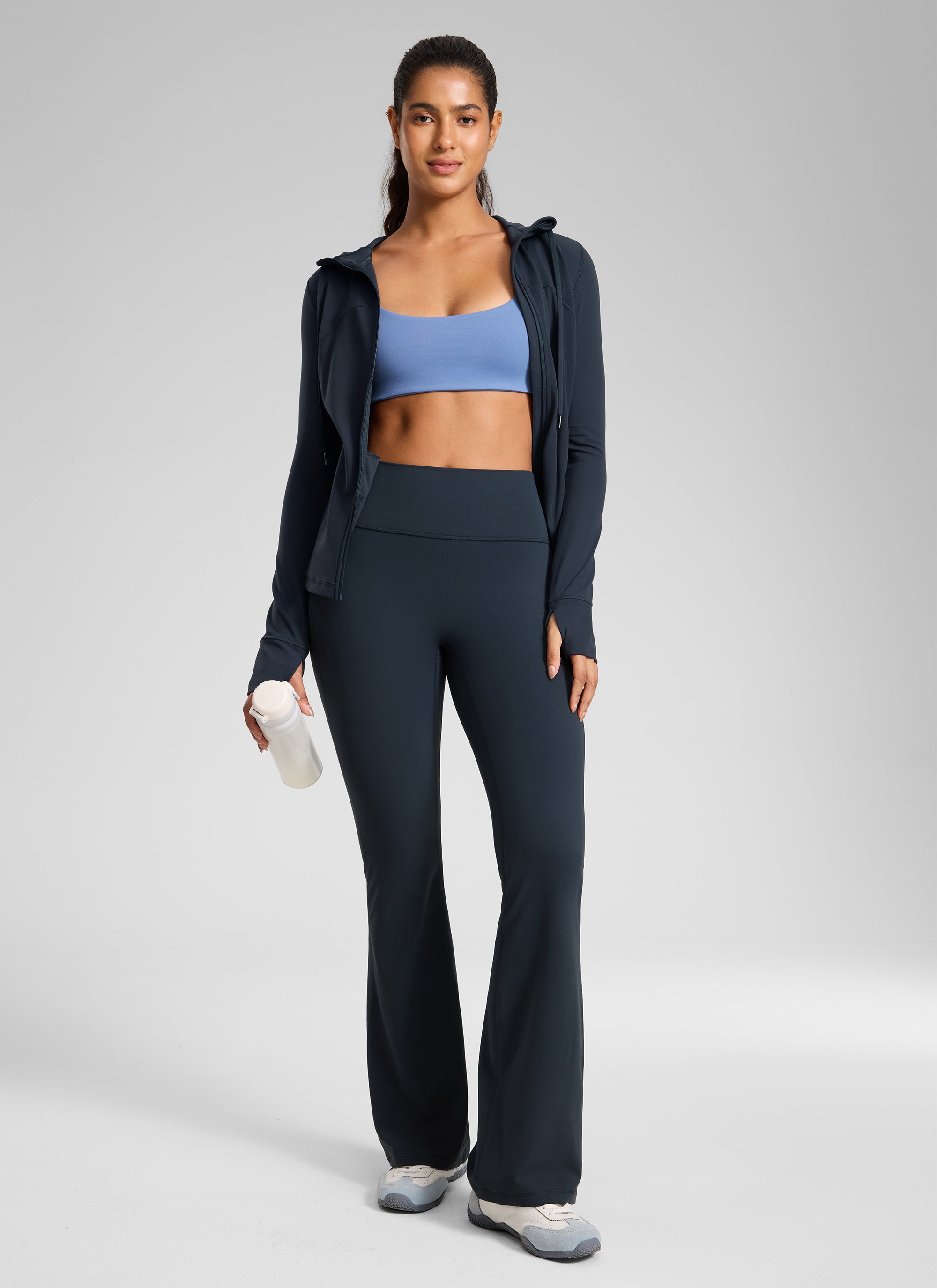 CRZ YOGA Women's Butterlift Hidden Scrunch Butt Flare Leggings 31