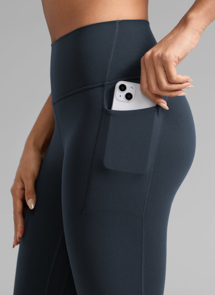 CRZ YOGA Women's Butterlift Workout High Rise Pocket Leggings 25'' True Navy