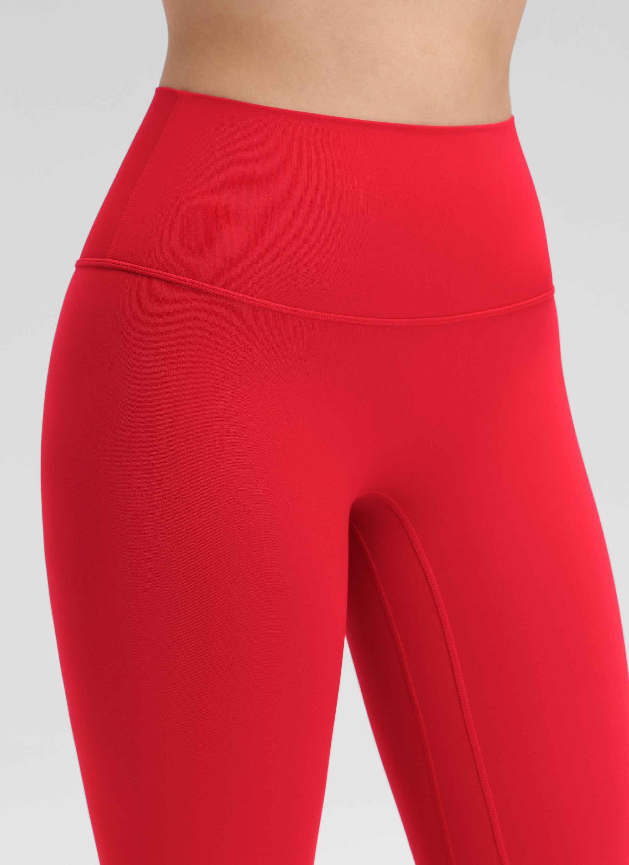 CRZ YOGA Women's Butterluxe Yoga High Rise No Front Seam Legging 25'' Aurora Red