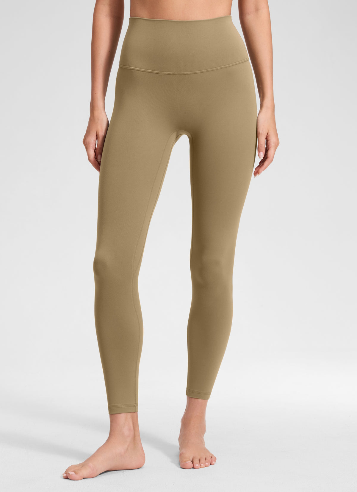 CRZ YOGA Women's Butterluxe Yoga High Rise No Front Seam Legging 25'' Soul Brown
