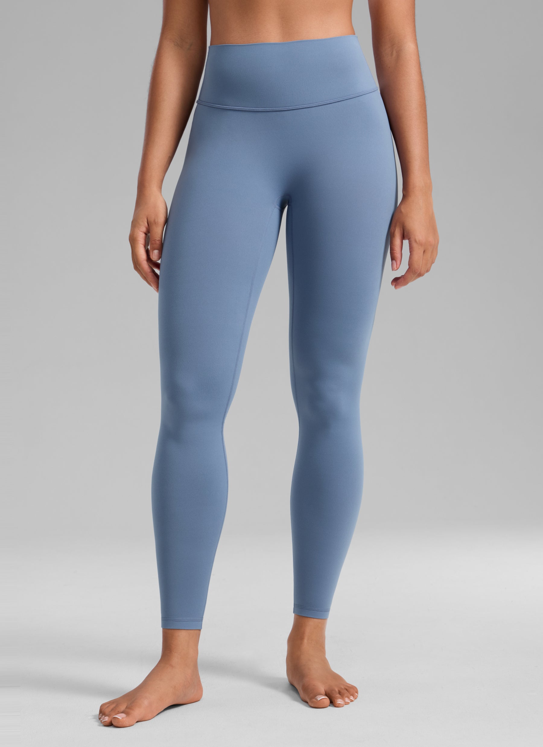 CRZ YOGA Softretch Secretsculpt™ Minor High Rise Front Seam Legging Washed Denim