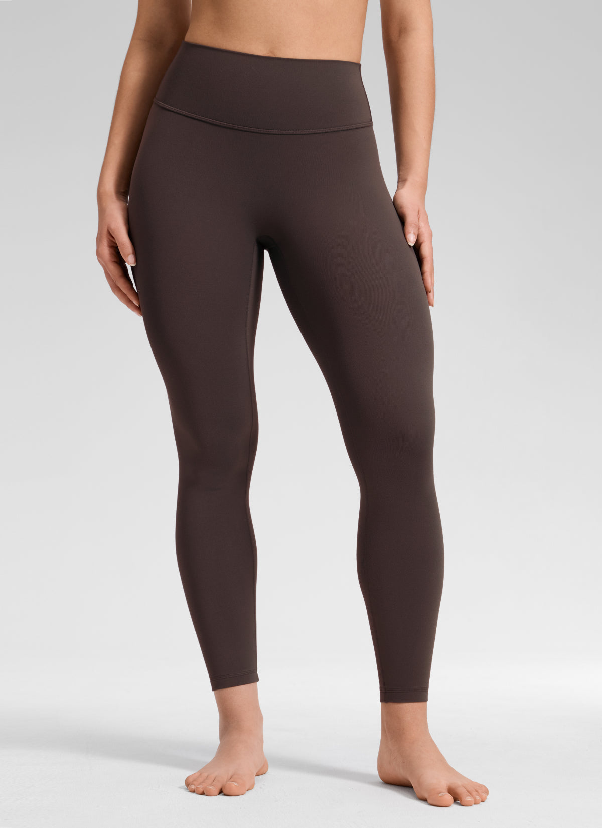 CRZ YOGA Softretch Secretsculpt™ Minor High Rise Front Seam Legging Clay Brown