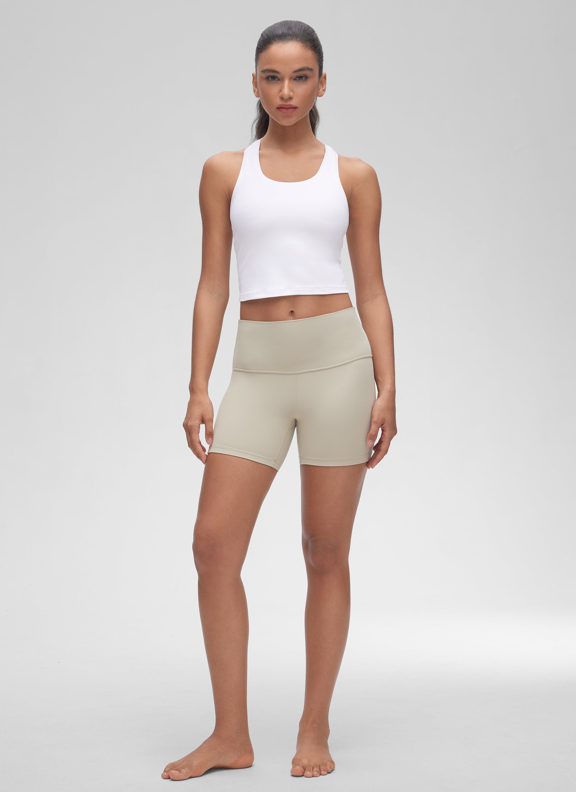 Butterluxe Cropped Racerback Tank