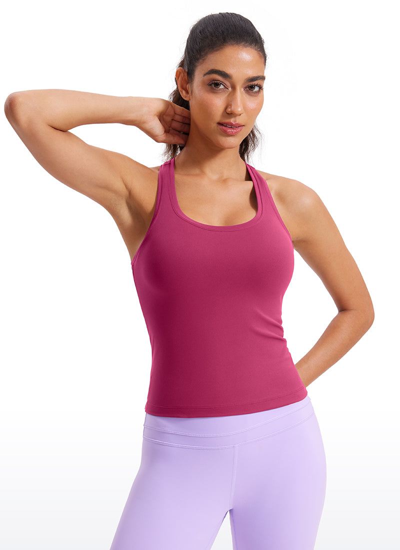 Butterluxe Racerback Waist Length Tank