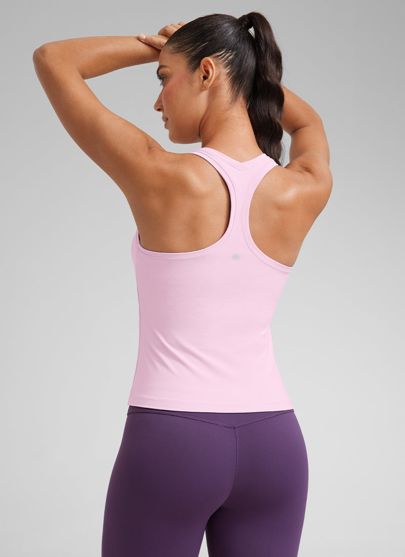 Butterluxe Racerback Waist Length Tank