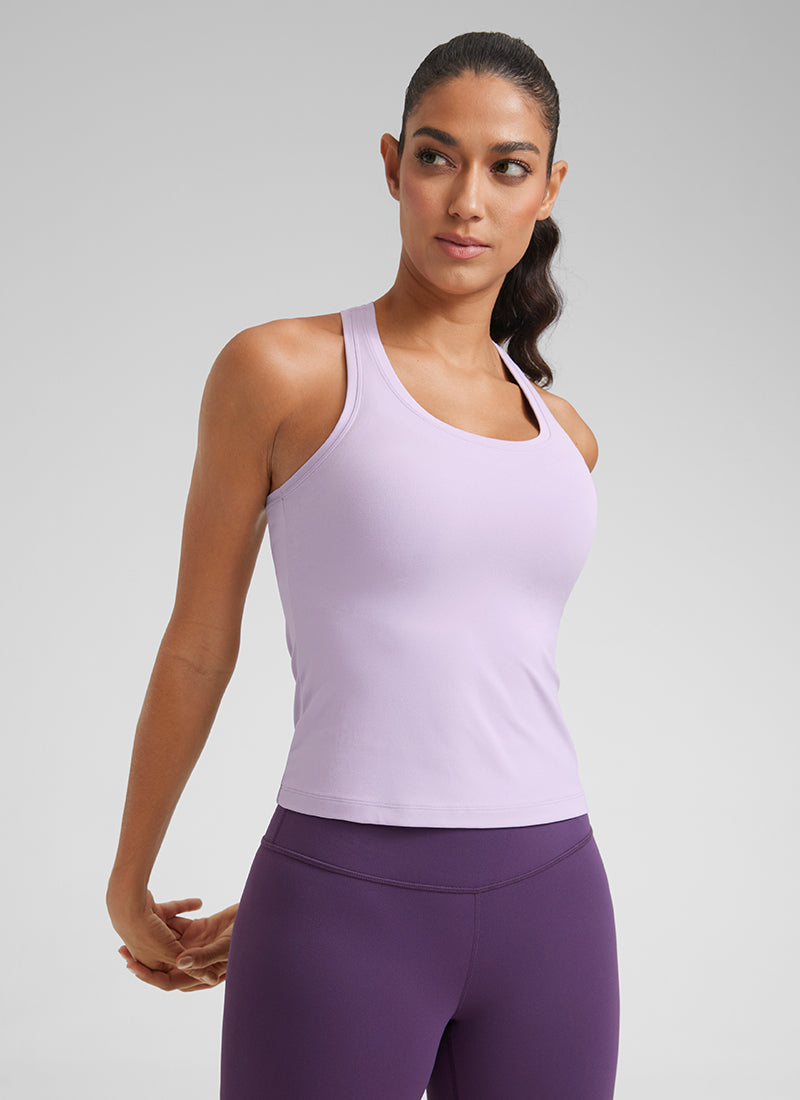 Butterluxe Racerback Waist Length Tank