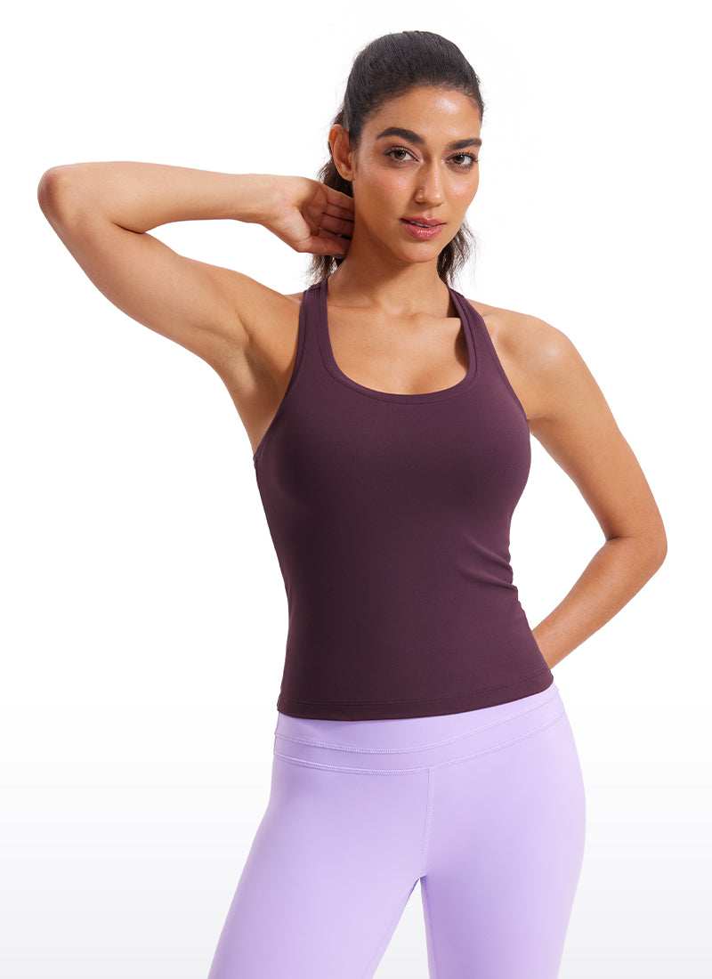 Butterluxe Racerback Waist Length Tank