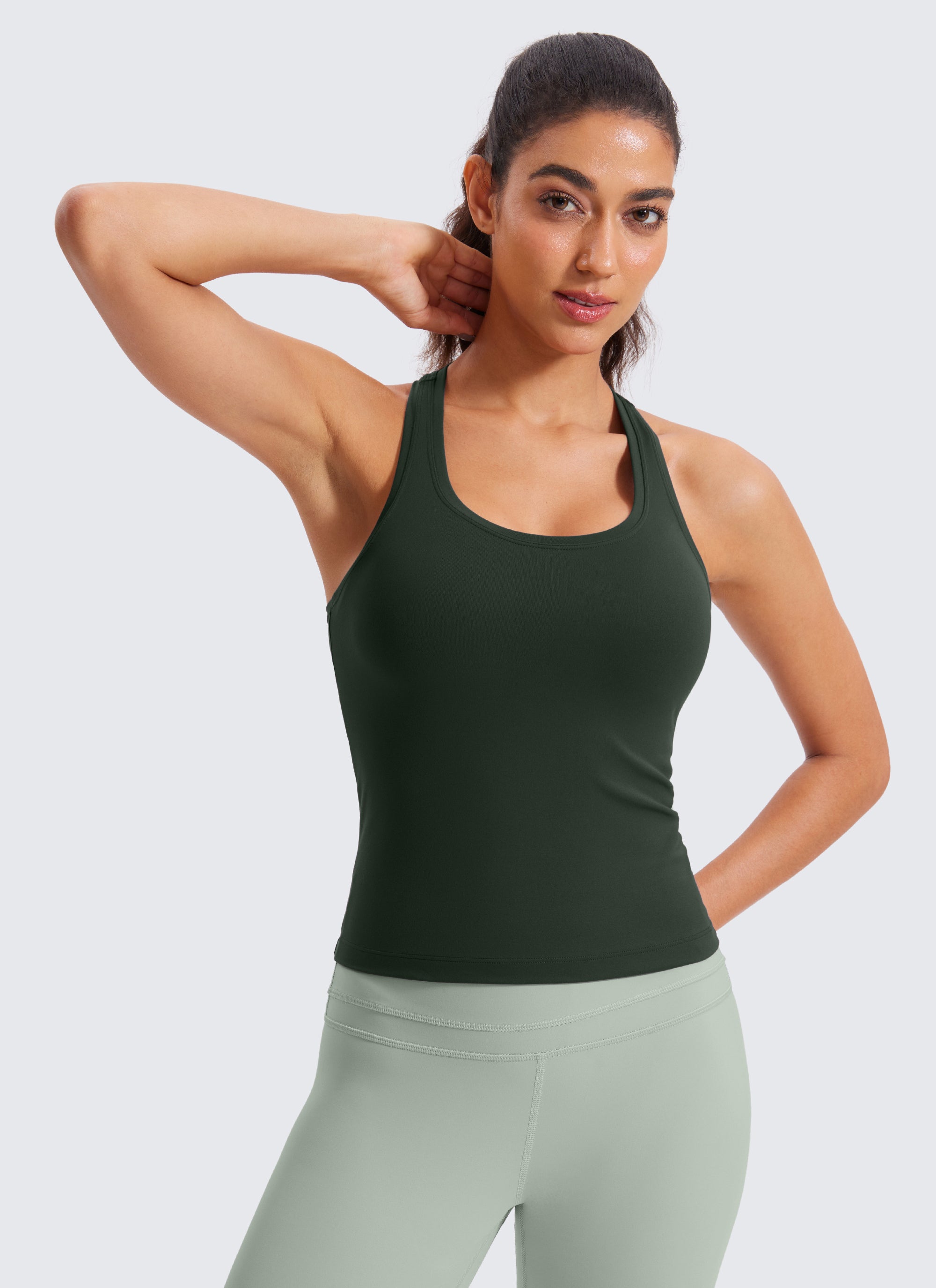 Butterluxe Racerback Waist Length Tank