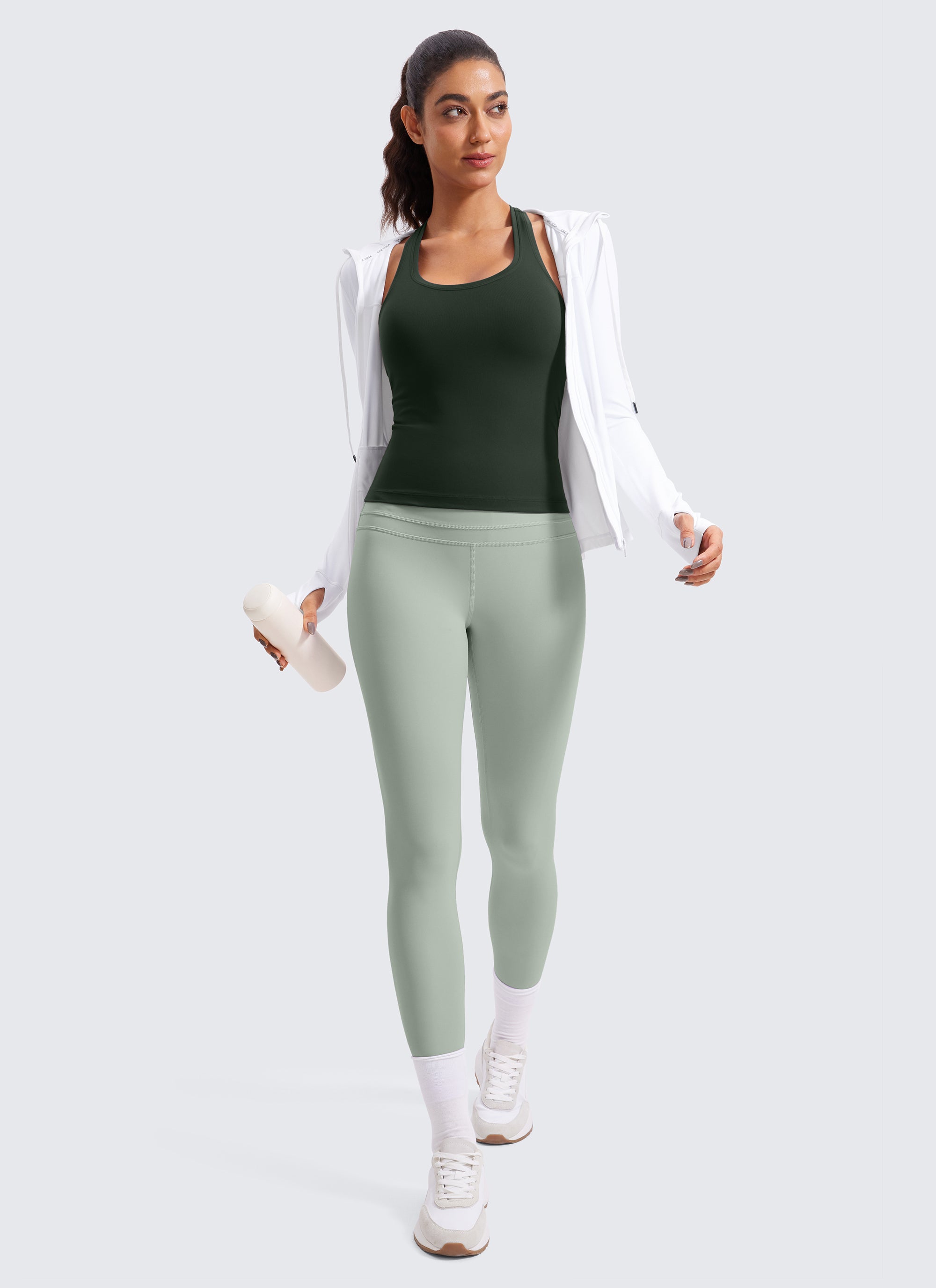 Butterluxe Racerback Waist Length Tank