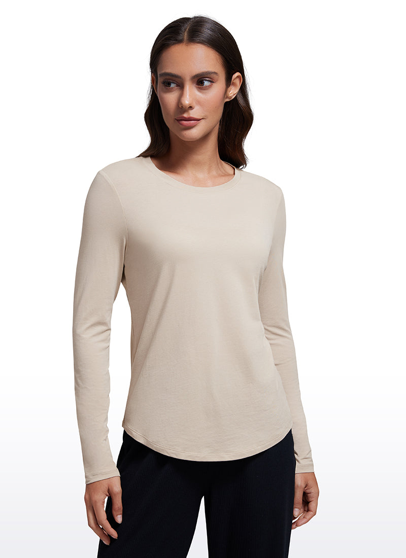 Pima Cotton Workout Long Sleeve