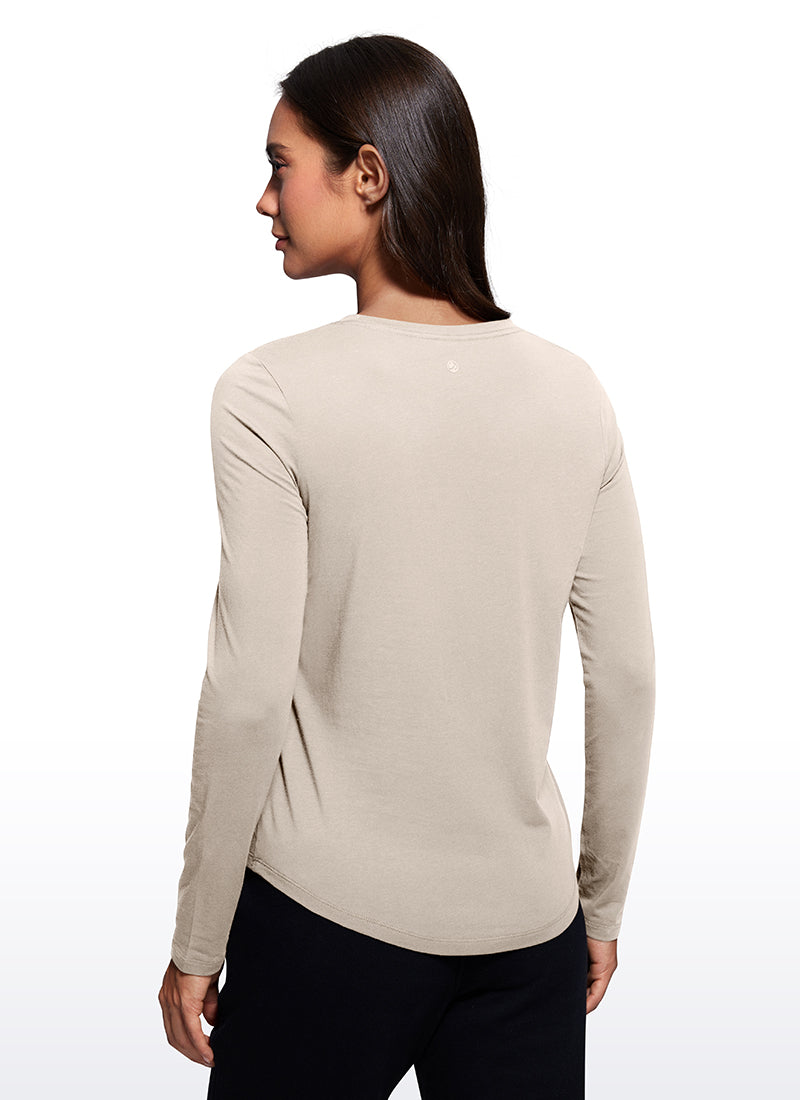 Pima Cotton Workout Long Sleeve