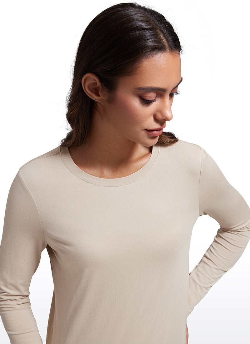 Pima Cotton Workout Long Sleeve