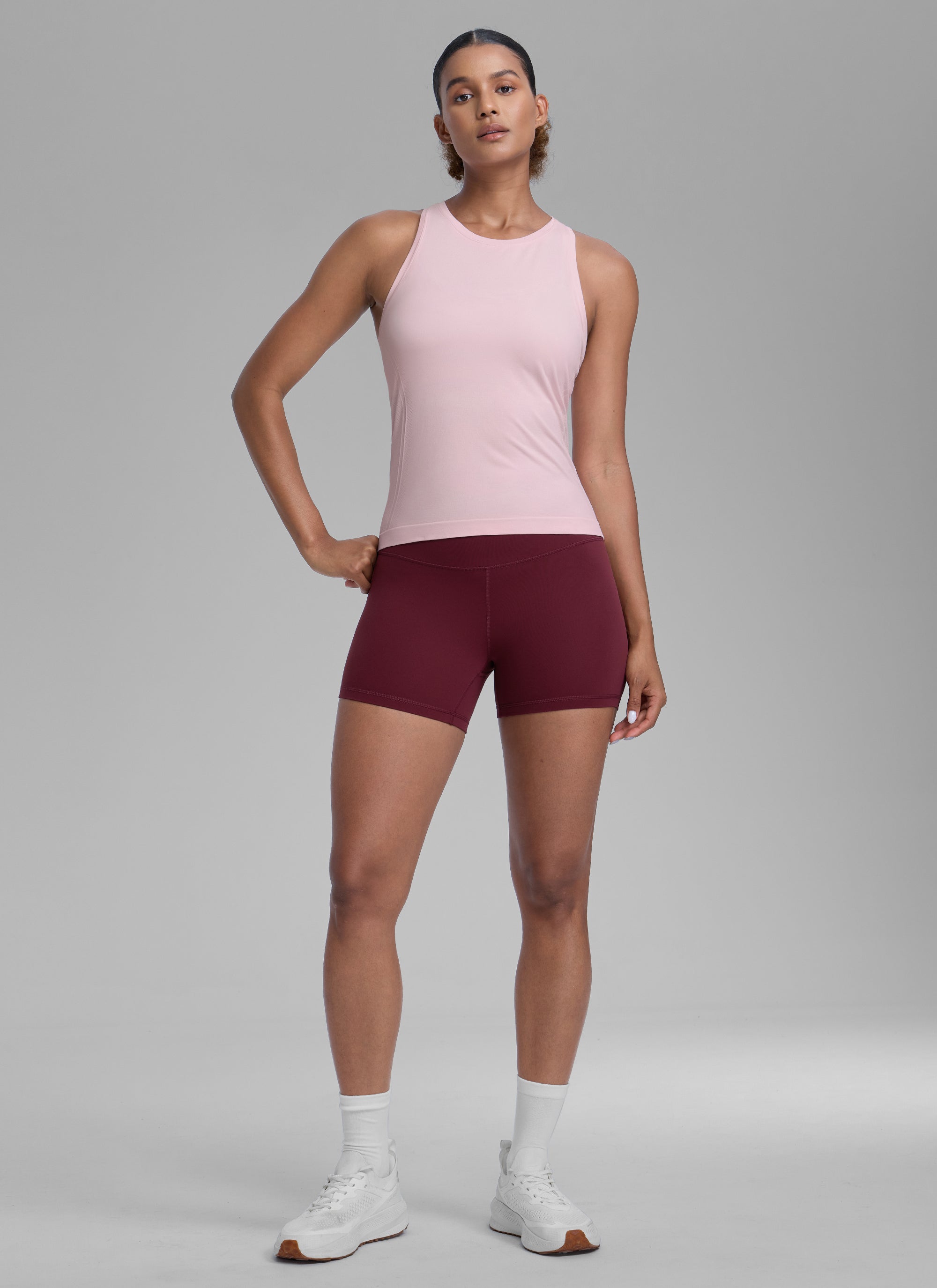Seamless Crewneck Racerback Tank