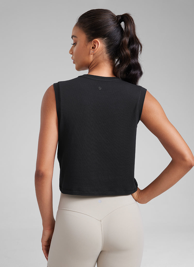 Quick Dry High Neck Sleeveless Tank Top