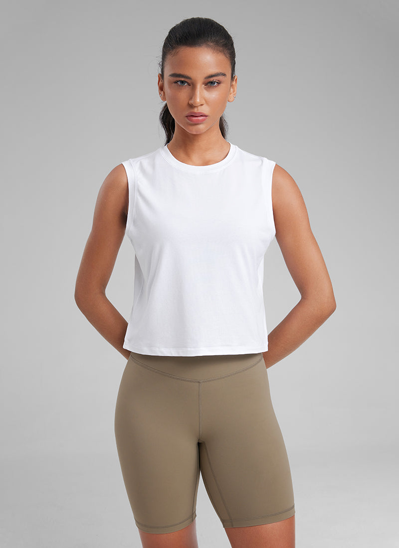 Quick Dry High Neck Sleeveless Tank Top