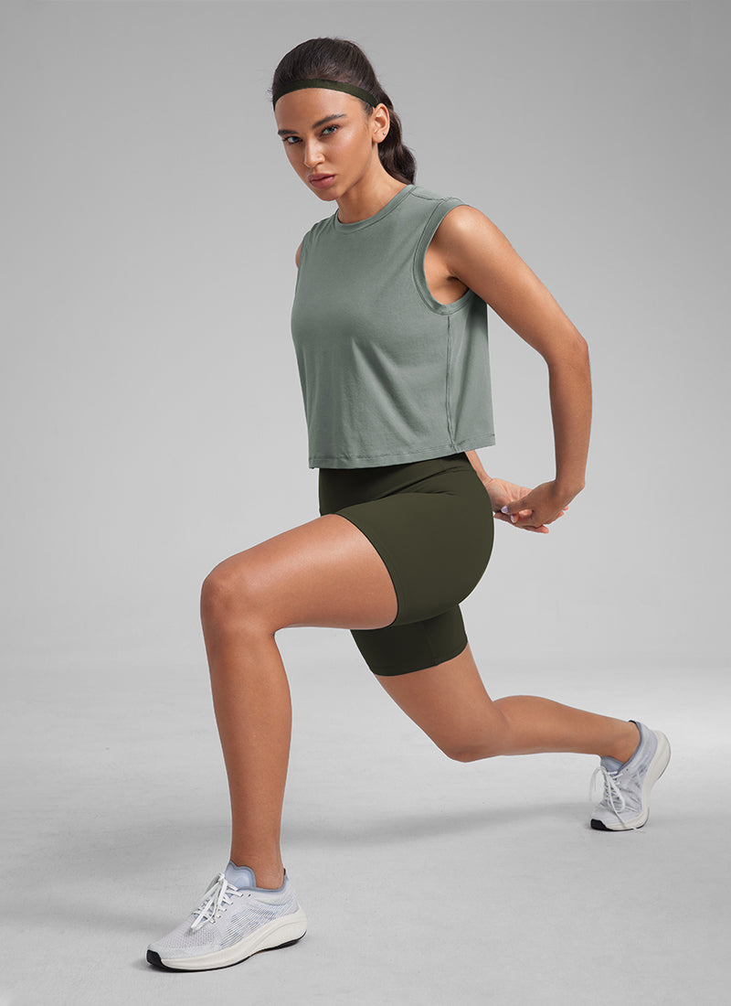 Quick Dry High Neck Sleeveless Tank Top