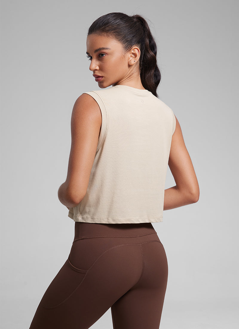 Quick Dry High Neck Sleeveless Tank Top