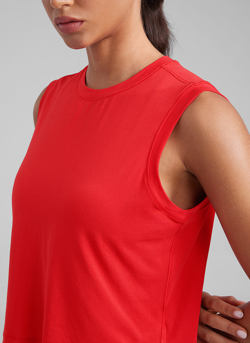 Quick Dry High Neck Sleeveless Tank Top