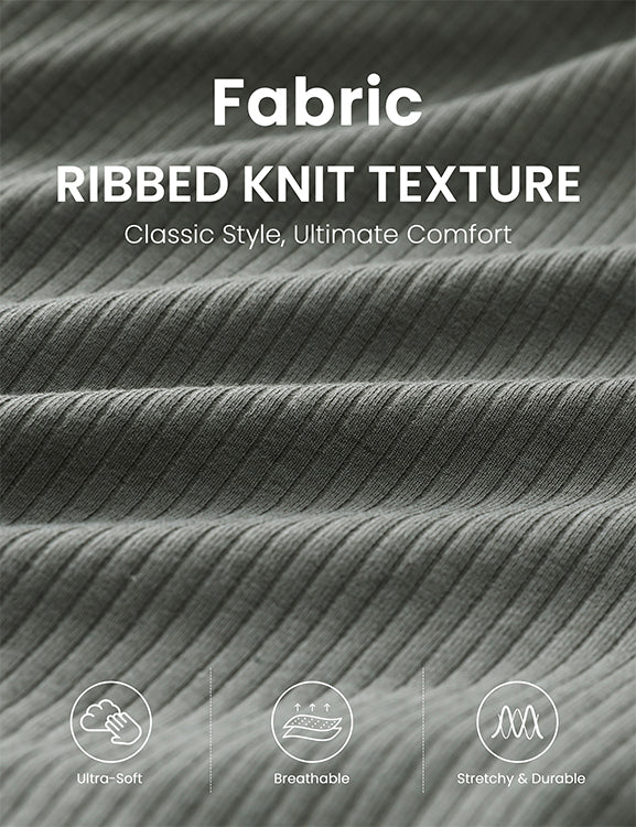 CRZ YOGA Women's Ribbed High Waisted Sweat Shorts 3'' Grey Sage