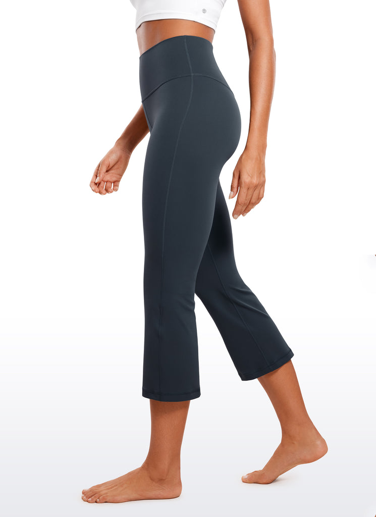 Butterluxe High Waist Flare Wide Leg Bootcut Pockets Leggings 23" True Navy