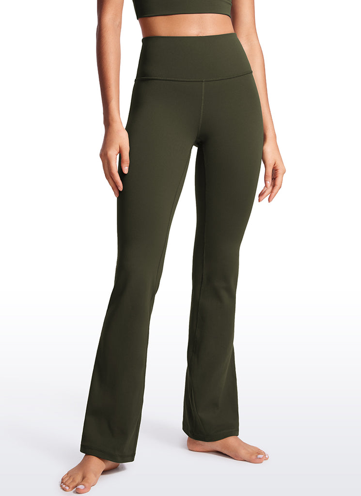 Butterluxe High Waist Flare Wide Leg Bootcut Pockets Leggings 31" True Navy