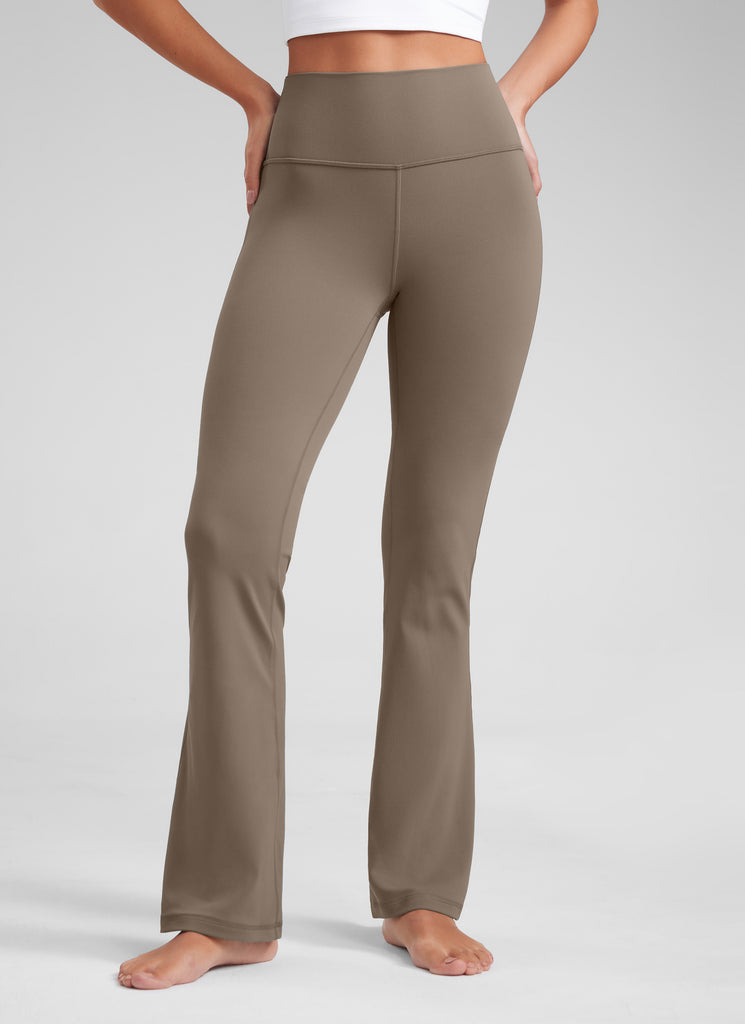 CRZ YOGA Women's Butterluxe High Waist Flare Leg Bootcut Leggings 32" Pitch Blue