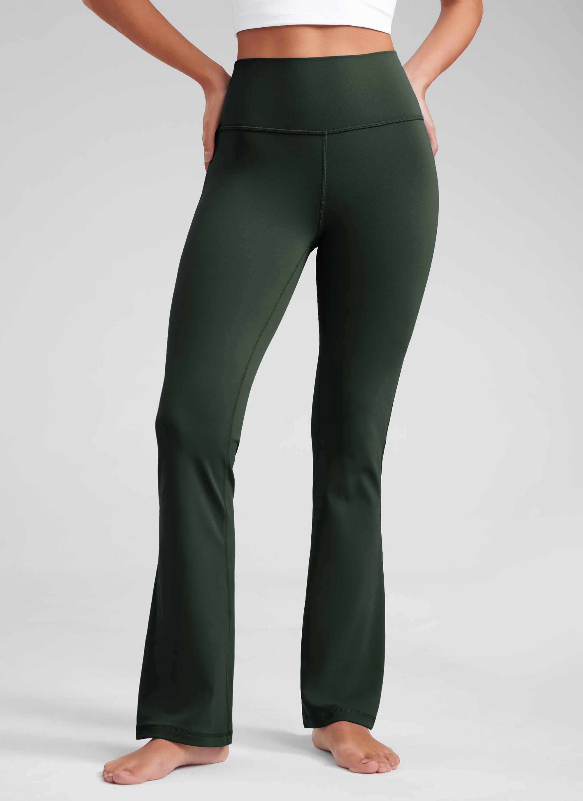 Butterluxe High Waist Flare Wide Leg Bootcut Pockets Leggings 33