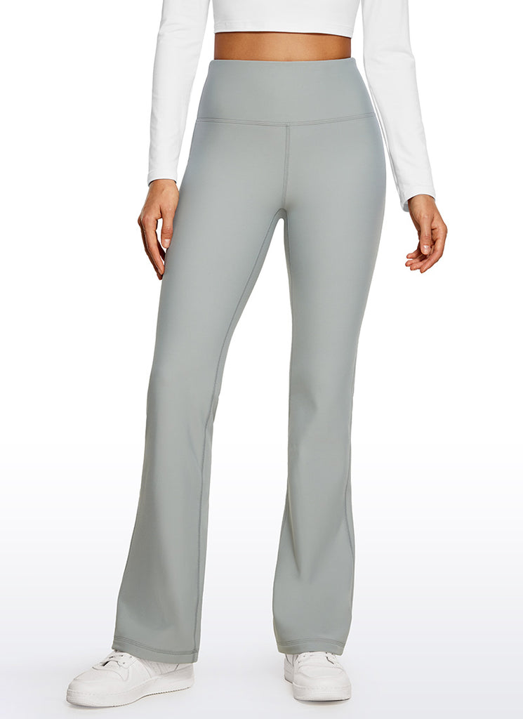 CRZ YOGA Womens Fleece Lined Flare Leggings 31" Viva Magenta