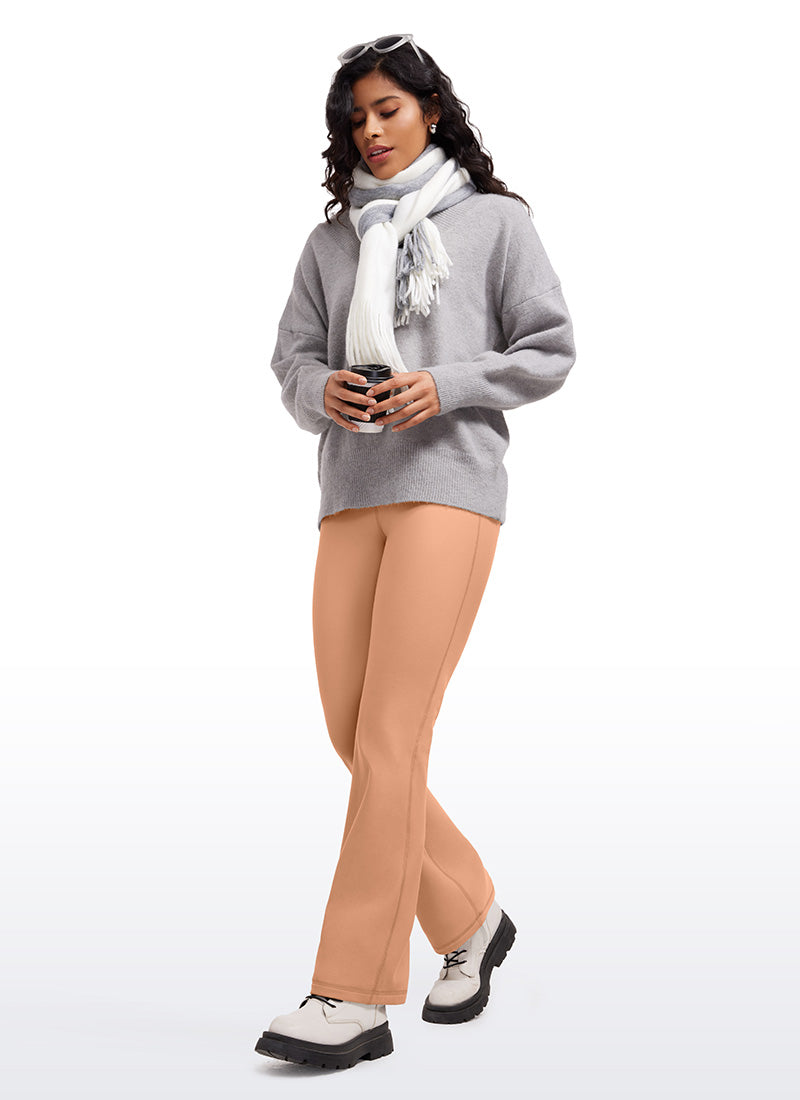 CRZ YOGA Womens Fleece Lined Flare Leggings 31