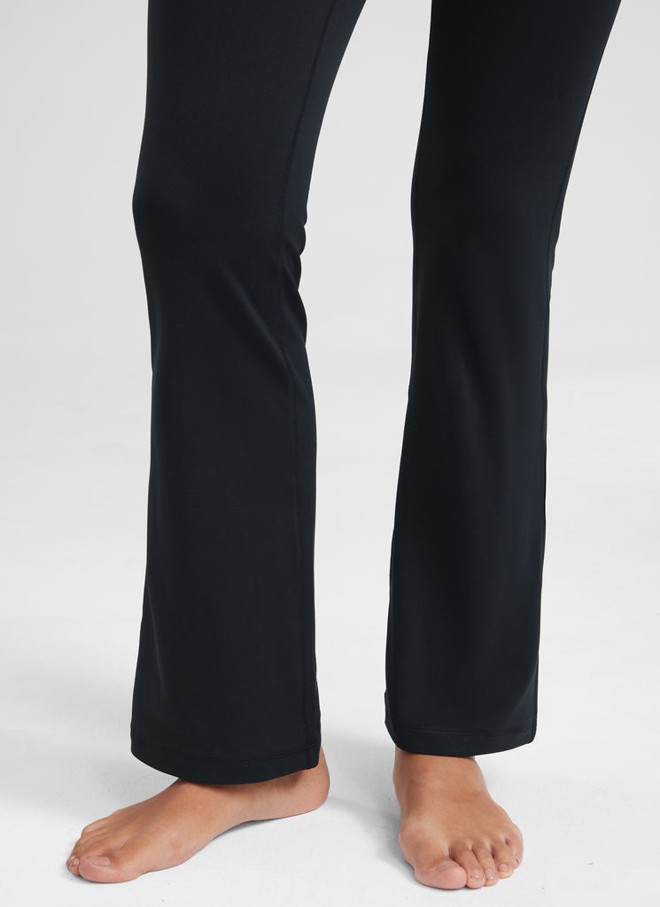 CRZ YOGA Women's Yoga High Waist Butterluxe Flare Pocket Leggings 29" Black