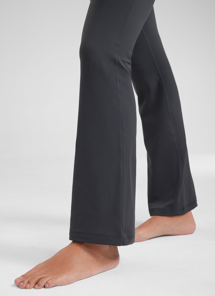 CRZ YOGA Women's Yoga High Waist Butterluxe Flare Pocket Leggings 29" Mysterious Grey