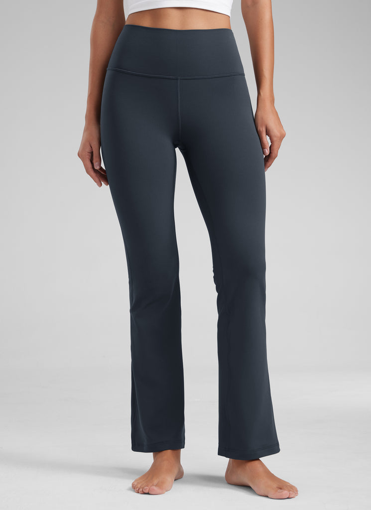 CRZ YOGA Women's Yoga High Waist Butterluxe Flare Pocket Leggings 29" True Navy