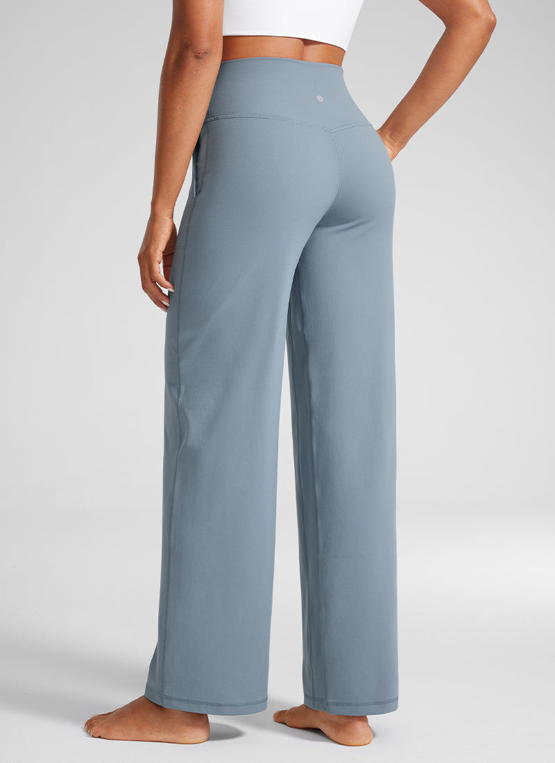 Butterlift High Waisted Wide Leg Pants with Pockets 31