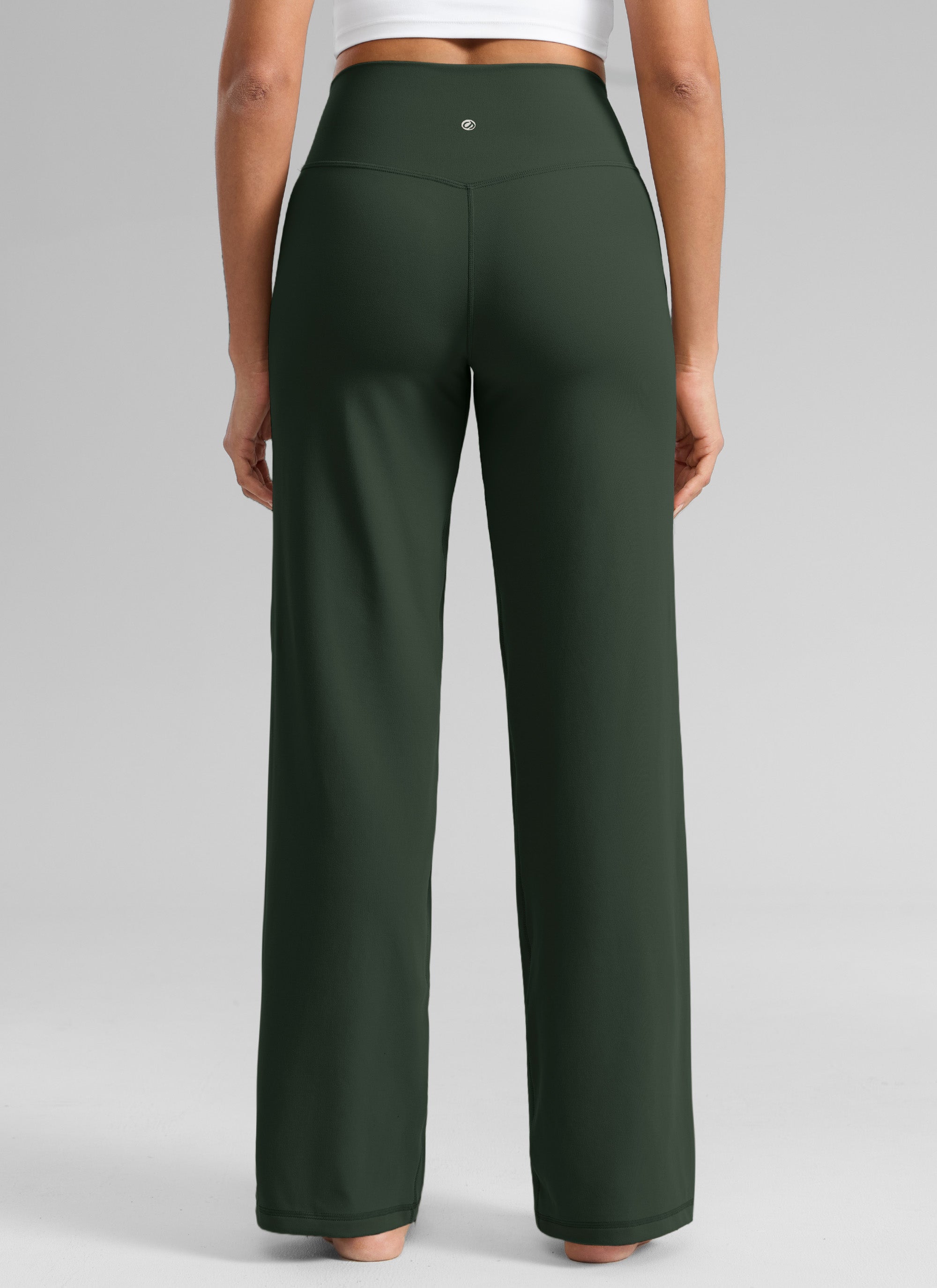 CRZ YOGA Women's Butterlift High Waisted Wide Leg Pants with Pockets 33