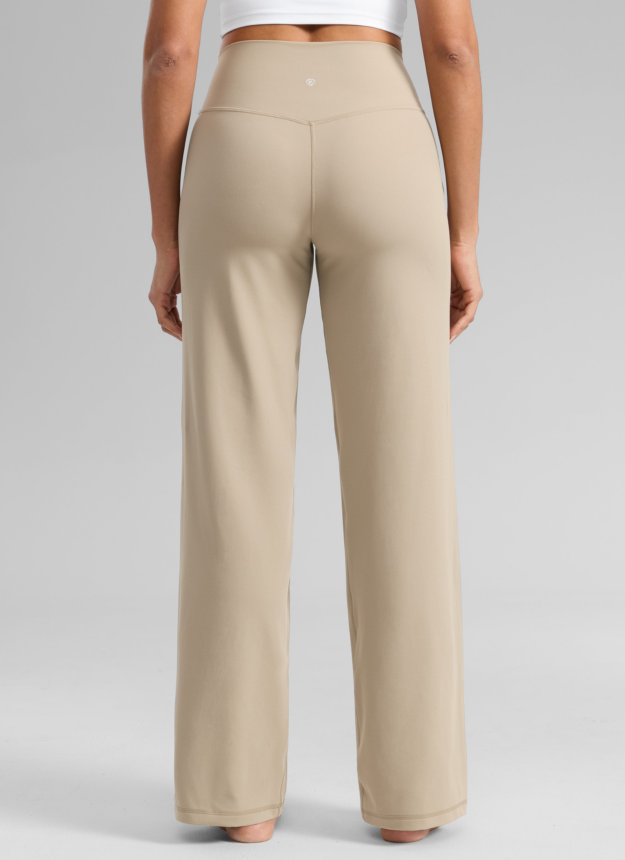 CRZ YOGA Women's Butterlift High Waisted Wide Leg Pants with Pockets 33