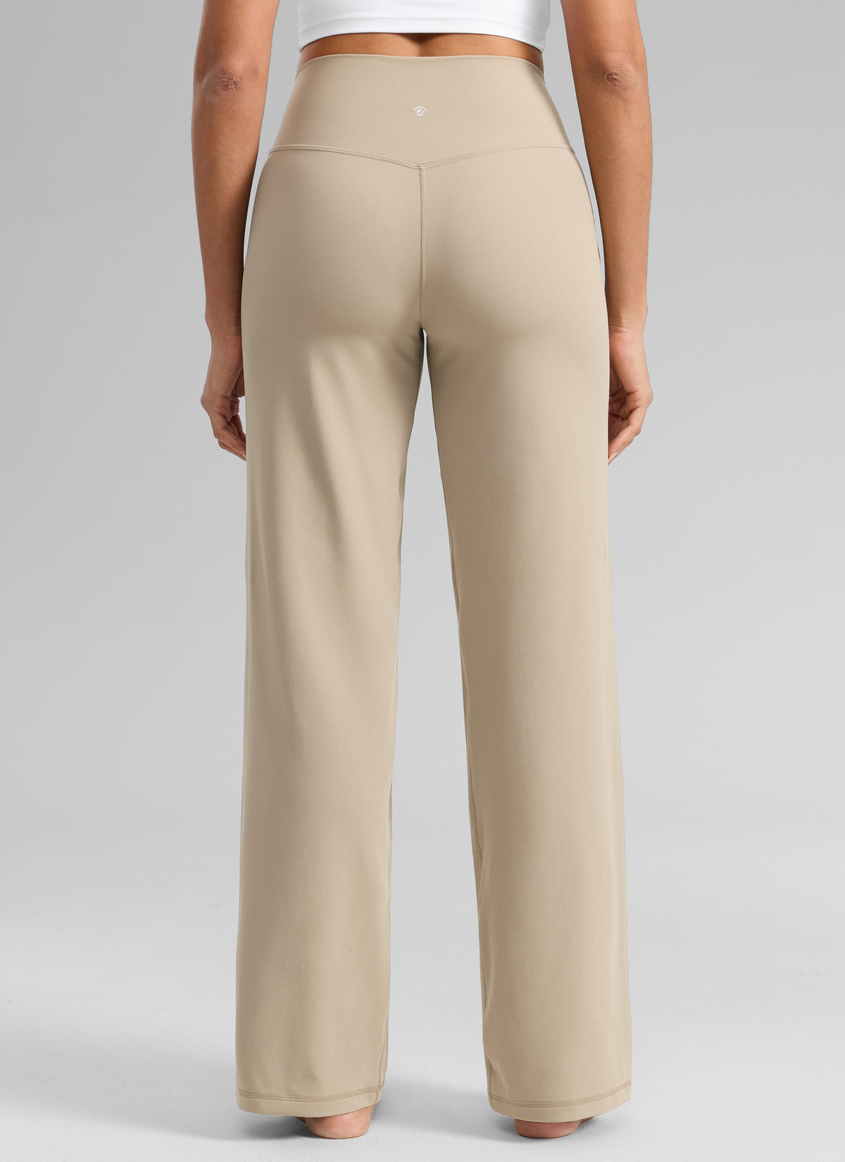 CRZ YOGA Women's Butterlift High Waisted Wide Leg Pants with Pockets 33