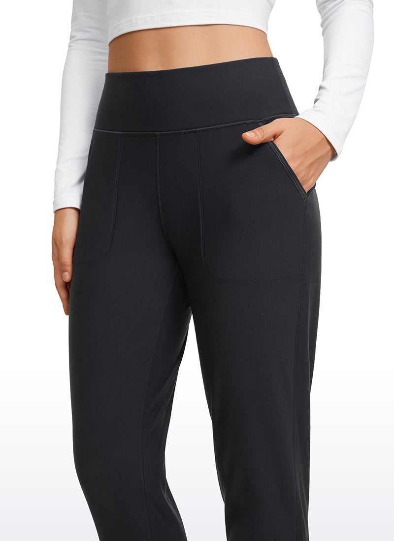 CRZ YOGA Womens Fleece Lined Soft Workout Joggers with Pockets 27.5