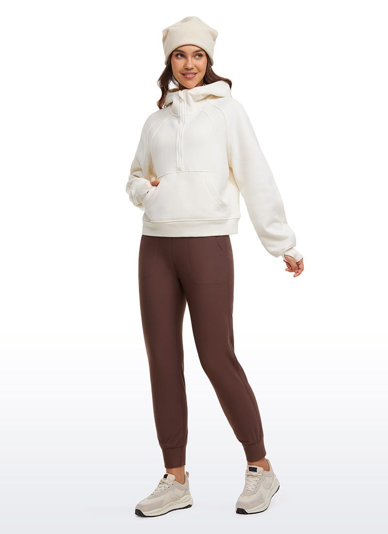 CRZ YOGA Womens Fleece Lined Soft Workout Joggers with Pockets 27.5