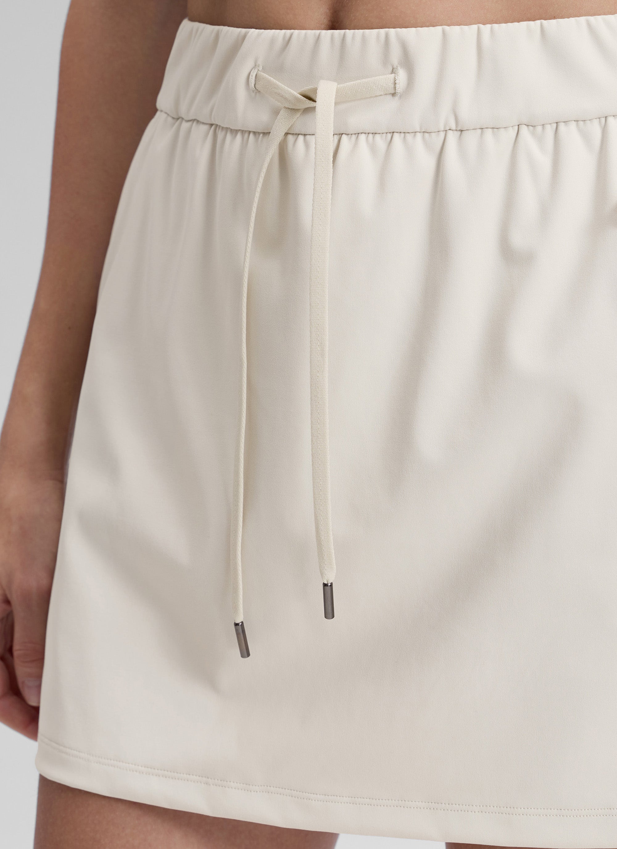 CRZ YOGA Women's Casual Golf Stretch High-Rise Drawstring Skirts 15