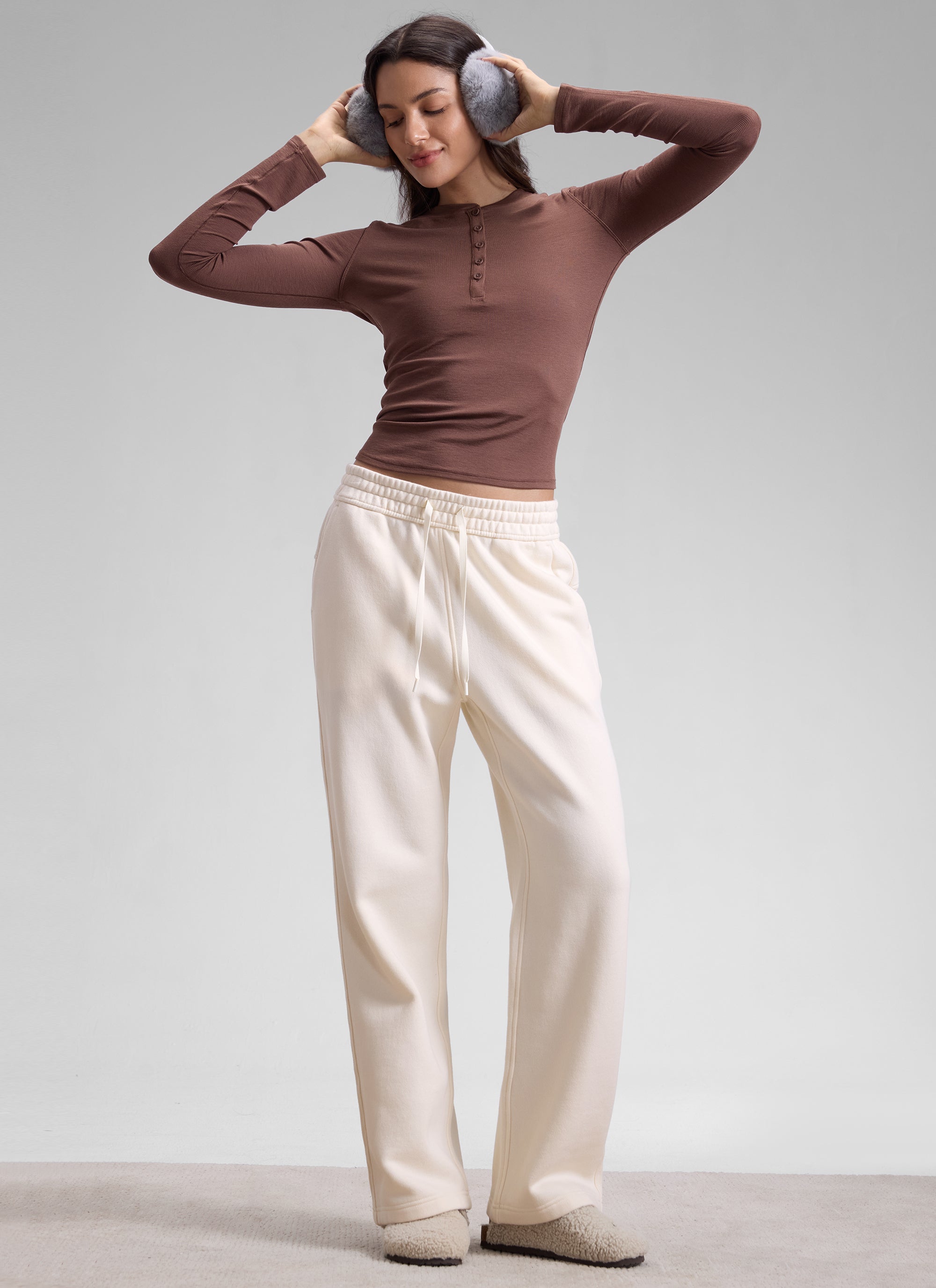 Fleece Straight Leg Lined Sweatpant 30''
