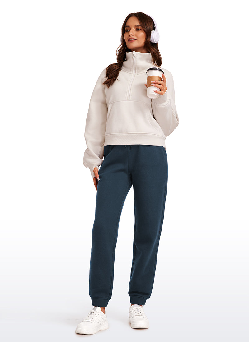Fleece Lined High Rise Sweatpant 28''
